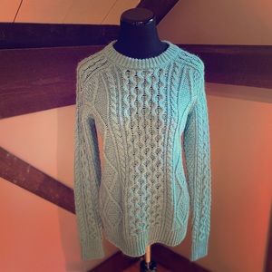 Merona Teal and Sliver Sweater